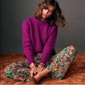 Sezane Chuck sweater in Purple Size XS